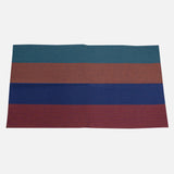 Awa Shijira weave bed throw for double beds, green-orange-purple-red