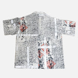 Kondaya Genbei Short Sleeve Shirt SHIKOKU PILGRIMAGE BROKEN LATTICE Pilgrimage WHITE